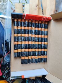CR123 batteries 58 pcs used