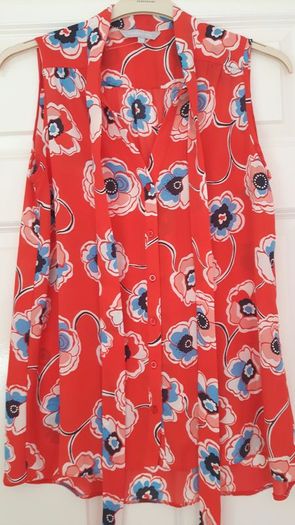 Sleeveless 'Red Herring' blouse