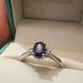 Diamond & Saphire Ring Image 3