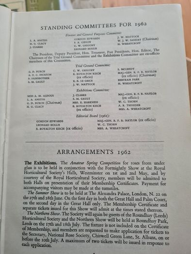 The Rose Annual 1962. The National Rose Society Of Great Britain. HARDBACK.