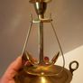 Retro marine themed brass candelabra. Image 2