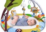 Baby Play Mat with 9 Toys, Baby Activity Gym with Balls for Sensory and Motor Skill Development, Baby Play Gym 2 Rattle Teething Toys for Toddlers, Thicker, Non Slip, Ages Newborn (FREE POSTAGE)
