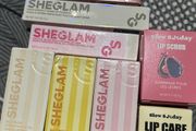 Sheglam lip oils, lip scrub, lip balm new