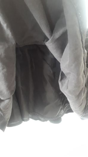 Girls black corded skirt