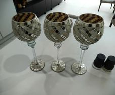 3 x Decorative glasses