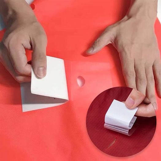 Tent Repair Kit, Air Bed Repair Patches - Clear Waterproof Puncture Repair Tape for Awnings, Inflatable Swimming Pools, Gazebo (7 x 7 cm)