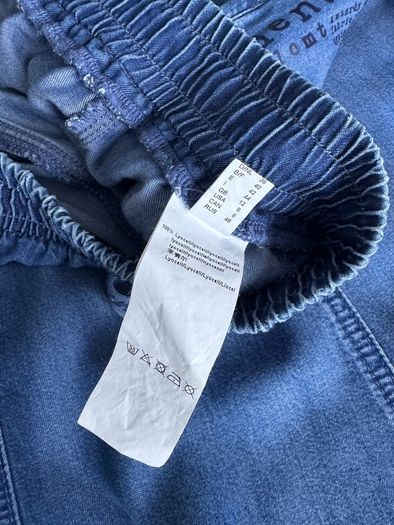 Le Comte 100% Lyocell Denim-Look Midi A-Line Skirt - Size UK 12 / EU 38