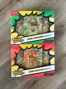 Pokemon TCG Ascended Heroes Mega Emboar ex Box + Mega Meganium ex Box