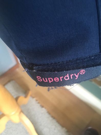 2 for 1 offer - SuperDry Navy - Fleece lined Jacket and Free Burgundy Premium Knitwear Jumper - Size S