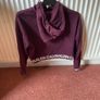 Plum Calvin Klein cropped hoody Image 3