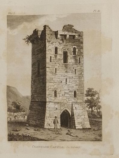 Claddagh Castle Galway Pair Antique Prints
