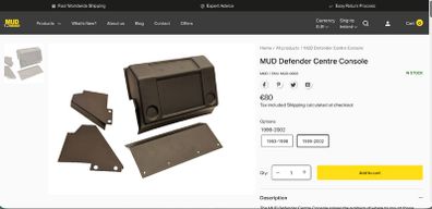 MUD Defender Centre Console (1983 to 2001)