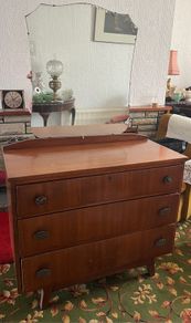 Mid Century Dressing Table with detachable mirror