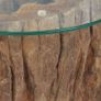 Coffee Table Teak Glass 50x40 cm Image 9