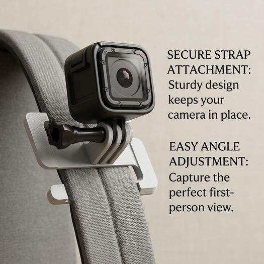 Action camera GoPro backpack strap mount