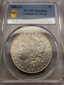 USA United States 1883 S Silver Morgan Dollar PCGS AU Details Superb Semi Key Date
