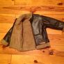 Age 5 Brown Leather Look Fleece Lined Jacket Image 2