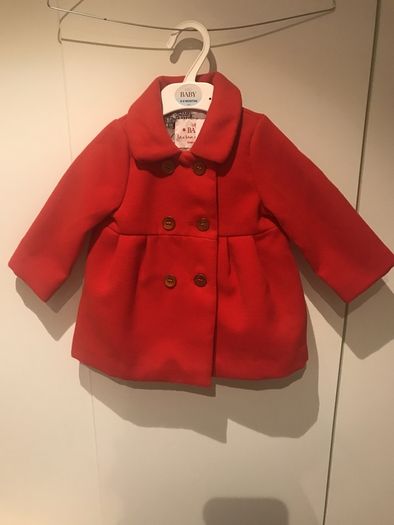 Red coat BNWT 6-9 mnts