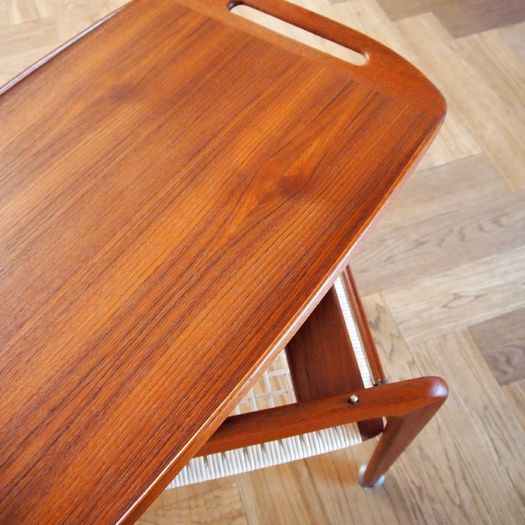 Danish Mid Century Johannes Andersen Teak Drinks Trolley Vintage Retro