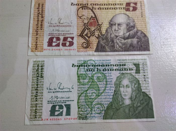 Ireland  B Series Banknote Set