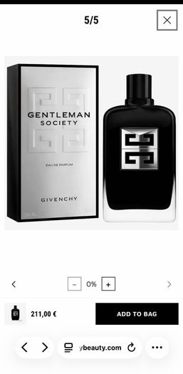 Givenchy Gentleman 200ml parfum for him