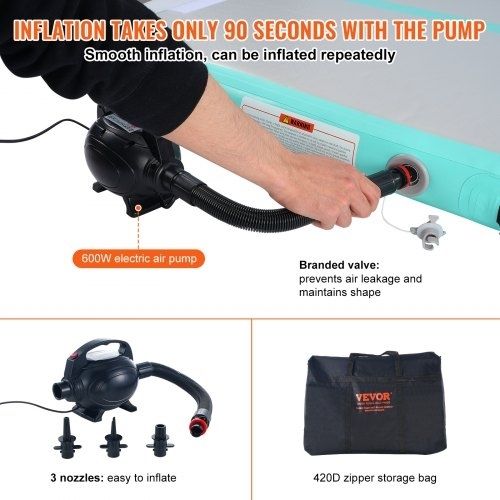 4 m Air Track Inflatable Training Tumbling Gymnastics Gym Mat with Pump