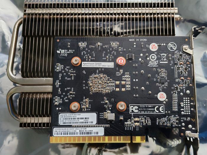 Palit GTX 1650 KalmX 4GB - Passive fanless silent GPU