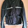 Mens motorbike waterproof Cordura jacket coat with shoulder and elbow pads armour Size medium black heavy biker motorcycle Image 2