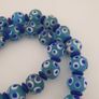 Antique Venetian Style Thousand Eyes Blue Eyes Glass Beads Necklace Image 8