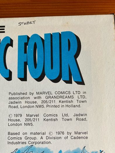 Comic: 'Fantastic Four' annual 1979