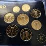 Prestige Ireland .999 Rhodium and 24k Gold Plated Coin Set 2002 + Proof Medal UNC Only 9,999 Set's Image 3
