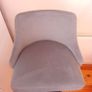 Grey velvet hight adjustment stool Image 5