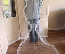 White wedding veil