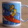 The Simpsons Bart and Maggie surfing mug Image 4