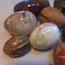 16 eggs, stone, metal, wood, painted, D18 post 8e Image 3