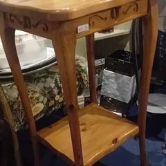 Decorative Pine Lamp Table