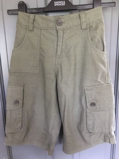 Brand TBA boys long cargo style shorts aged 8-9 years