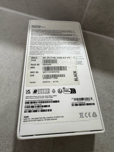 iphone box  iPhone 14 Pro Max 256