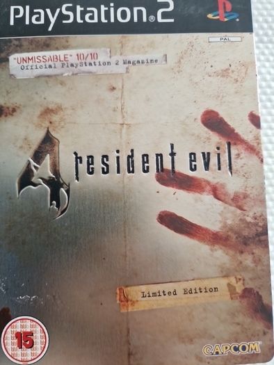 Resident Evil 4 Limited Edition Tin PlayStation2 Ps2 Games Original