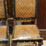 Set of 6 Spanish Renaissance Revival Walnut Dining Chairs Image 7