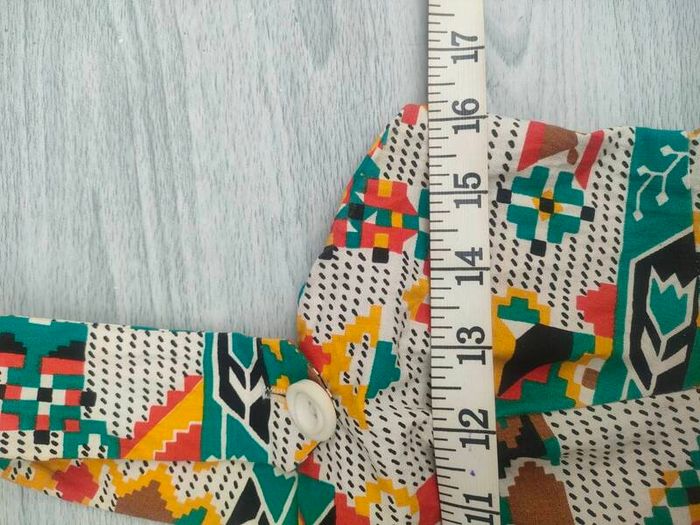 Vintage Pinafore summer dress abstract pattern Made in Ireland size Small Postage included