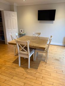 Marble Effect Dining Table & 4 Matching Chairs
