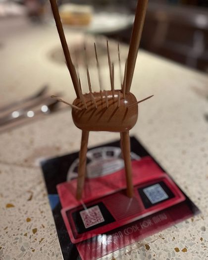 Danish mid century giraffe ornament collectible table toothpick holder