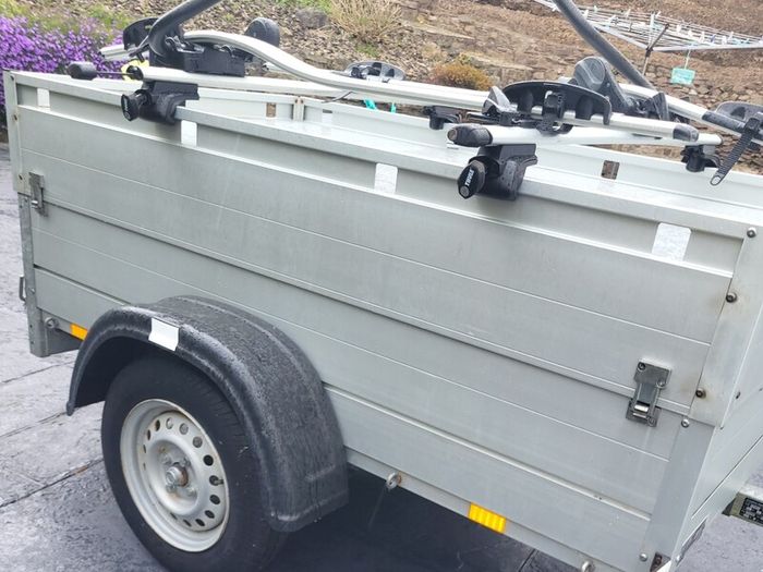 Anssems GT750 Trailer with Lockable Hard Lid & Thule Bike Rack System