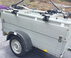 Anssems GT750 Trailer with Lockable Hard Lid & Thule Bike Rack System
