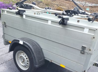 Anssems GT750 Trailer with Lockable Hard Lid & Thule Bike Rack System