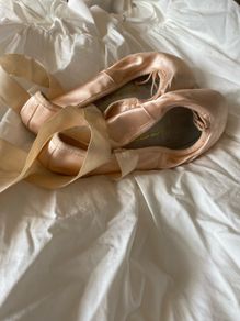 Ballet pointe shoes