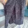 Ladies Yours London Curve Black Sequin Velvet Wrap Maxi Dress Image 9