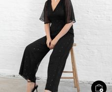 Bnwt Next Black chiffon Jumpsuit
