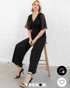 Bnwt Next Black chiffon Jumpsuit